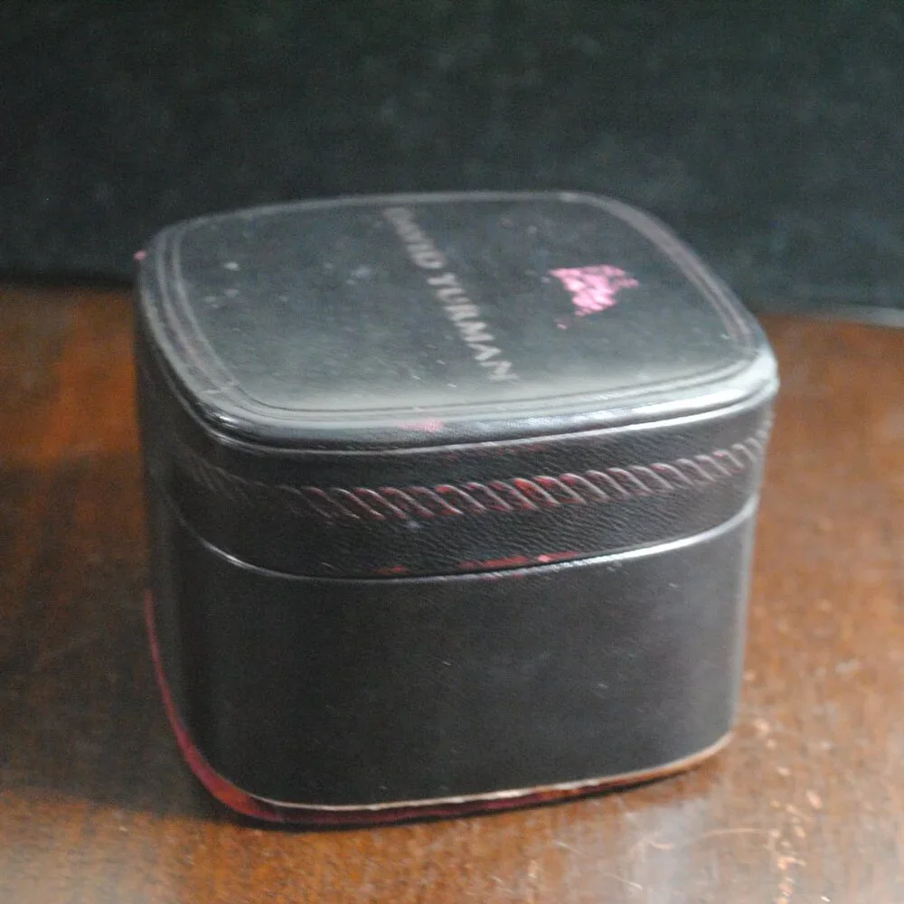 David Yurman Handmade Black Leather Jewelry Box